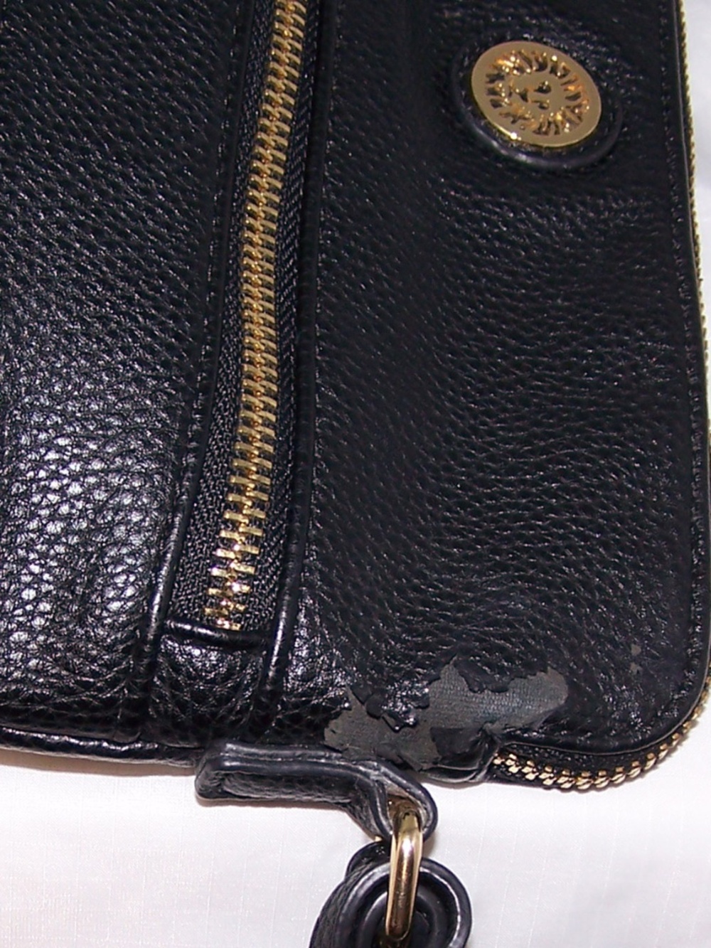 Anne Klein Traveler Crossbody Shoulder/Cross Body Purse in Saddle Black - Picture 7 of 10
